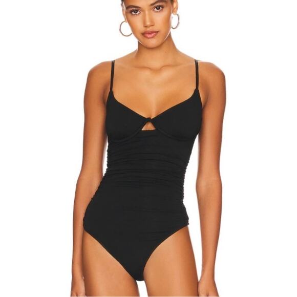 Johnathan Simkhai Tessi Underwire Bodysuit Black Size S - Picture 5 of 10